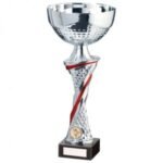 Dominion Silver & Red Trophy Cup 225mm