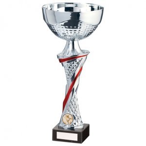 Dominion Silver & Red Trophy Cup 225mm