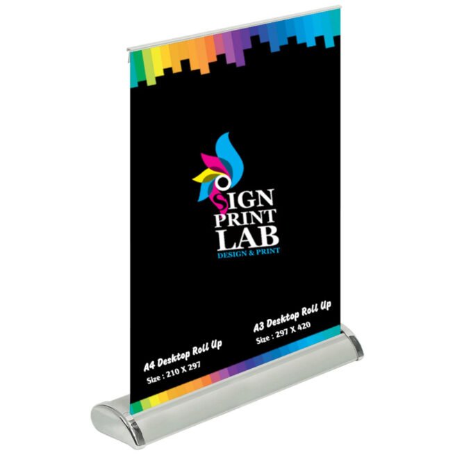 Roller Banner Display Stand - Pop / Pull / Roll Up Sign A3 & A4 SIZE