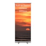 Roll-Up Banner 1200mm x 2000mm Wide Printer Artwork Roll Pull up Display Presentation