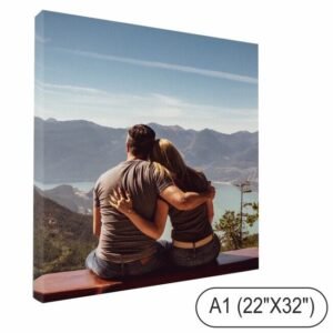 PERSONALISED CANVAS PRINT WATER RESISTANCE INK USE - 4 SIZES A4-A3-A2-A1-WITH YOUR PHOTO/PIC