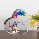 Retirement Gifts:Customized Heart Shaped Acrylic Plaque, 12cm x 12cm x 15mm