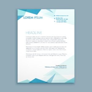 abstract style letterhead