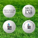 Golf Balls Personalised Funny Golf Balls with Logo Picture Gift For Golfers (Pack of 2)