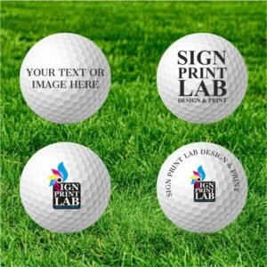 Golf Balls Personalised Funny Golf Balls with Logo Picture Gift For Golfers (Pack of 2)