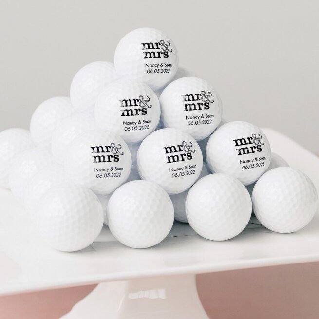 Golf Balls Personalised Funny Golf Balls with Logo Picture Gift For Golfers (Pack of 2)