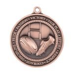 Olympia Rugby Medal Bronze 60mm
