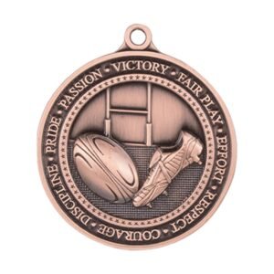 Olympia Rugby Medal Bronze 60mm