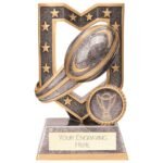 Apex Rugby Award Antique Silver 140mm