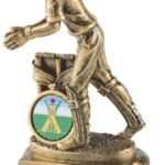 Resin Cricket Wicket Keeper 15cm (6") Gold
