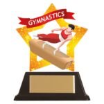 Mini-Star Gymnastics Acrylic Plaque 100mm