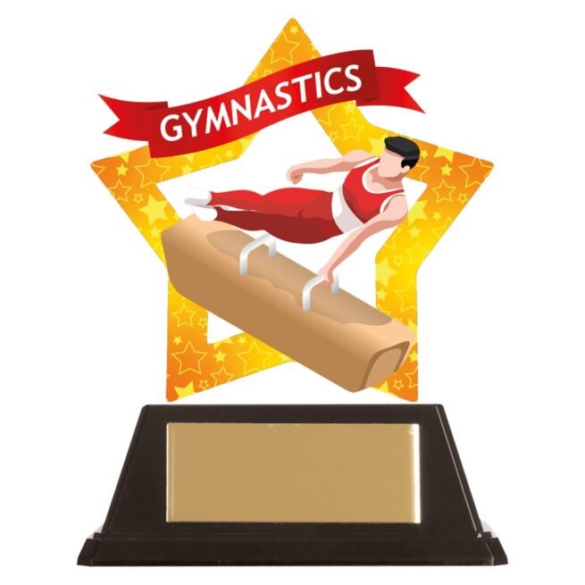 Mini-Star Gymnastics Acrylic Plaque 100mm
