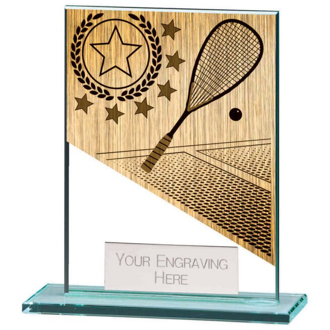 Mustang Squash Jade Glass Award,Trophy,Trophies