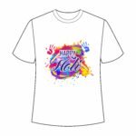 Holi T-Shirt – Colorful Festival T-Shirt  XS/S/M/L/XL (Unisex) Mens/Kids Design 04