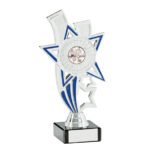 Apollo Silver & Blue Multi-Sport Trophy 135mm