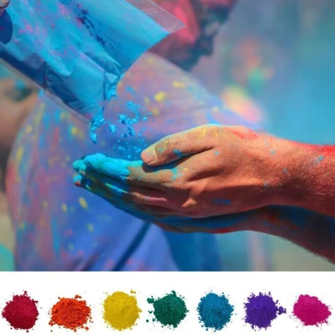 Happy Holi Colors Premium- 5 Colors in one Box