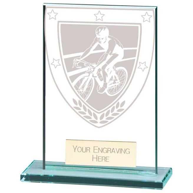 Millennium Cycling Jade Glass Award, Trophy, Trophies