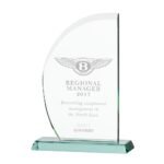 Jade Impulse Wave Glass Award,Trophy, Trophies 205mm