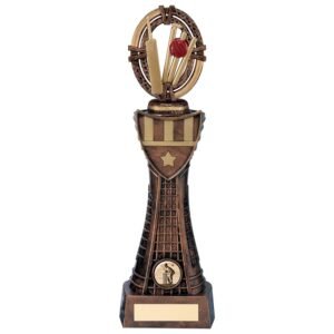 Sign Print Lab Maverick Cricket Heavyweight Award Trophy Copper Size: 315mm